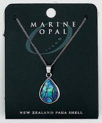 Marine Opal - Small Teardrop Pendant