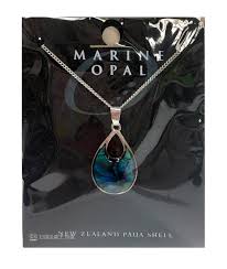 Marine Opal - Teardrop with Hole Pendant