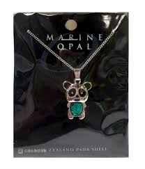 Marine Opal - Panda Pendant