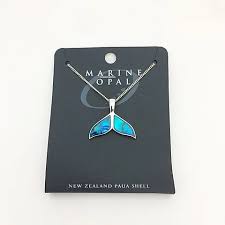 Marine Opal - Whale Tail Pendant