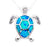 Marine Opal - Turtle Back Pendant