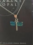 Marine Opal - Dragonfly Pendant