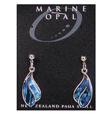 Marine Opal - Raindrop Hook Earrings