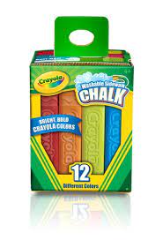 Crayola - Washable Sidewalk Chalk (12 colours)