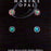 Marine Opal - Blue Paua Flower Stud Set