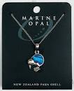 Marine Opal - Blue Paua Kiwi Necklace