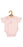 Kiwi & Friends - Baby Merino Romper - Pink/White (0) 6-12 mths
