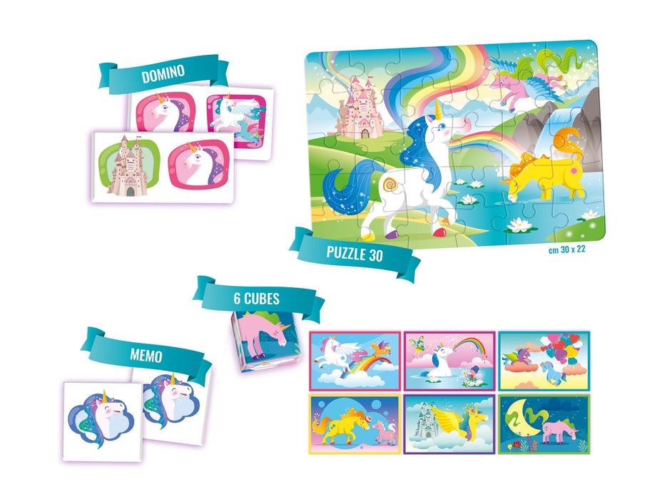 Clementoni - 4 in 1 Unicorn Edukit
