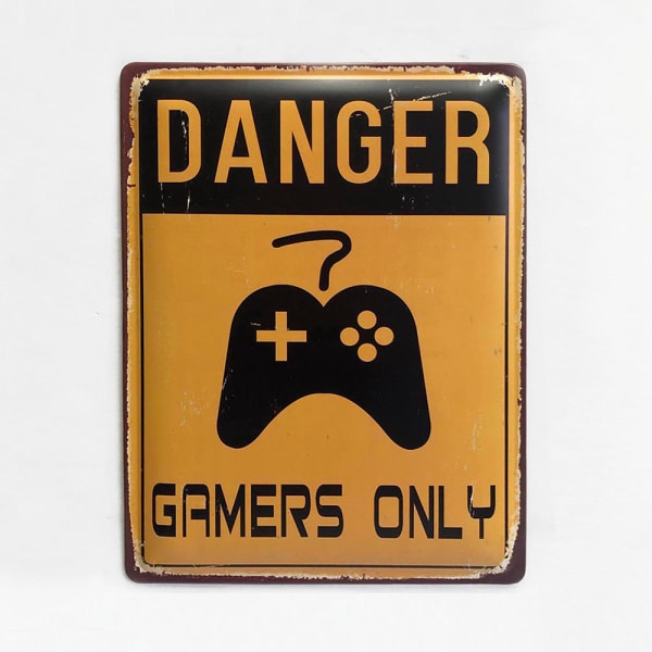 Man Cave - Gamers Only Sign