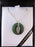 Mana NZ - Sterling Silver Fern with Round Greenstone Pendant GS1101
