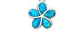 Marine Opal - Blue Flower Earrings