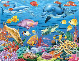 Larsen Puzzle - Marine Life on a Coral Reef