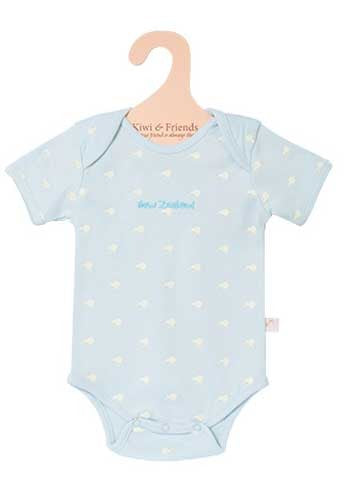 Kiwi & Friends - Baby Kiwi Romper (00) Sky Blue 3-6 months