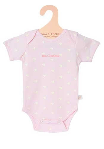 Kiwi & Friends - Baby Kiwi Romper (0) Pink 6-12 months