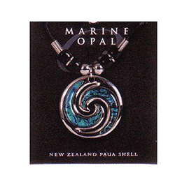 Marine Opal - Double Koru Beaded Choker