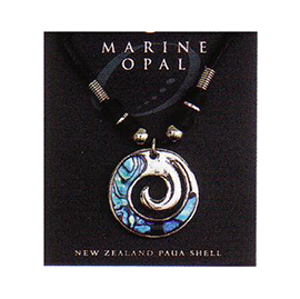 Marine Opal - Enclosed Koru Choker