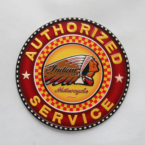 Man Cave - Indian Motorcycle Service Sign