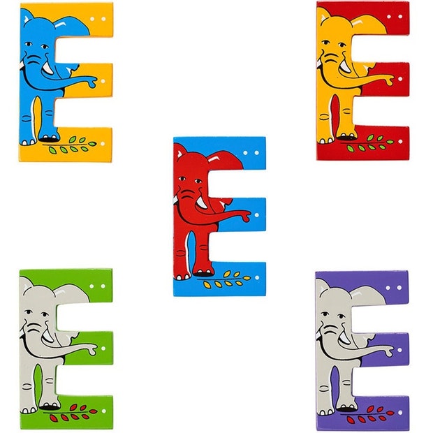 Lanka Kade: Wooden Animal Letter - E