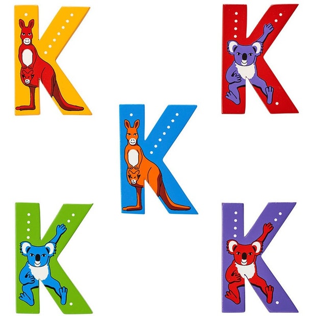 Lanka Kade: Wooden Animal Letter - K