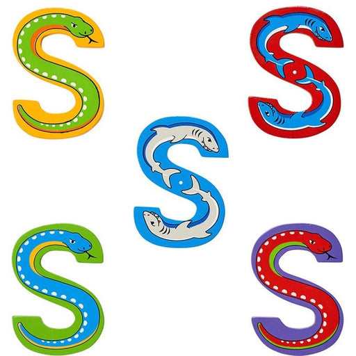 Lanka Kade: Wooden Animal Letter - S