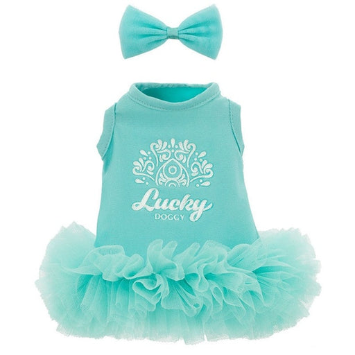 Lucky Doggy: Clothing Set - Mint Grace
