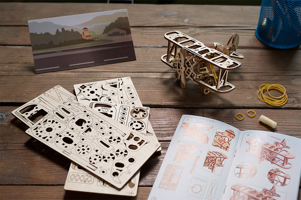 Ugears: Mechanical Models - Mini Biplane