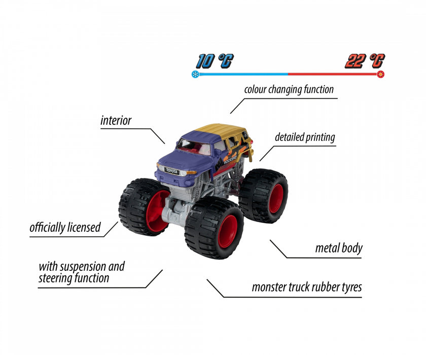 Majorette: Monster Rockerz Color Changers - Volkswagen Beetle