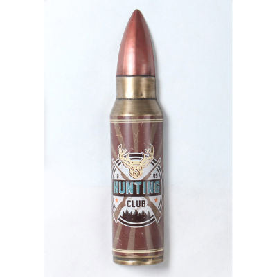 Man Cave - Wall Plaque Hunting Club Bullet