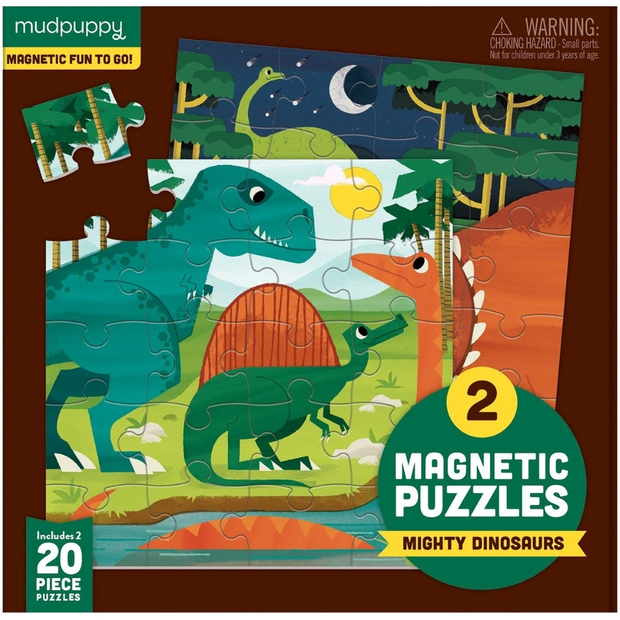 Mudpuppy - Magnetic Puzzle Mighty Dinosaurs