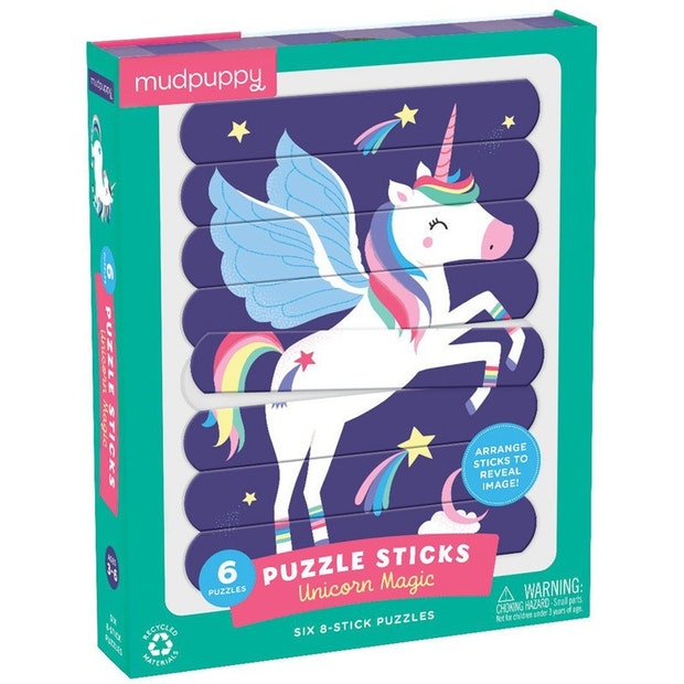 Mudpuppy - Puzzle Sticks - Unicorn Magic