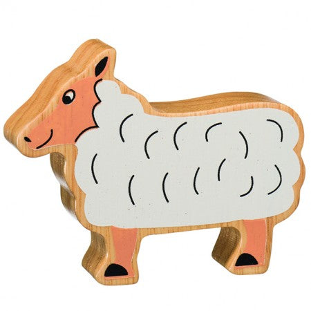Lanka Kade: Wooden Animals - White Sheep
