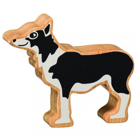 Lanka Kade: Wooden Animals - Black & White Dog