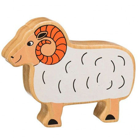 Lanka Kade: Wooden Animals - White Ram