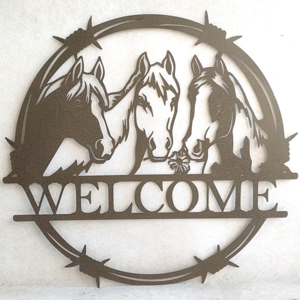 Wall Art - Horse Welcome