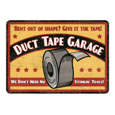 Man Cave - Duct Tape Garage Sign