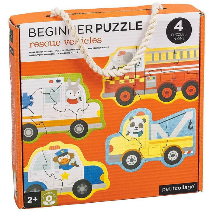 Petit Collage - Beginner Puzzle Rescue Vehicles