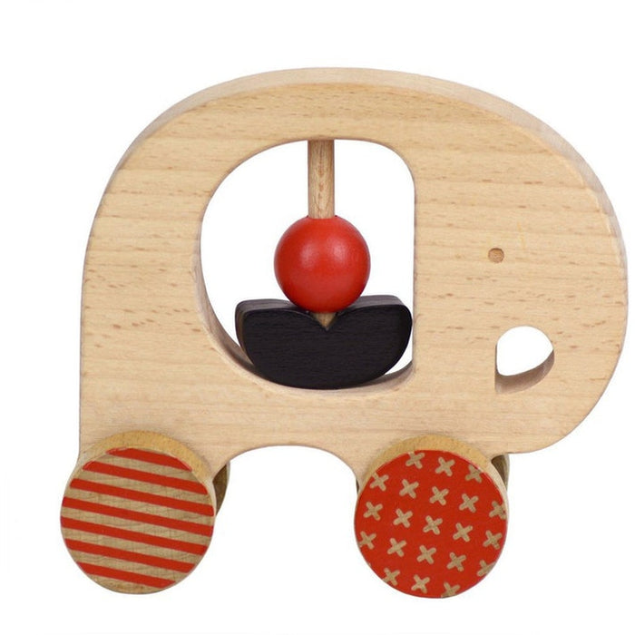 Petit Collage - Wooden Push Along Little Elephant