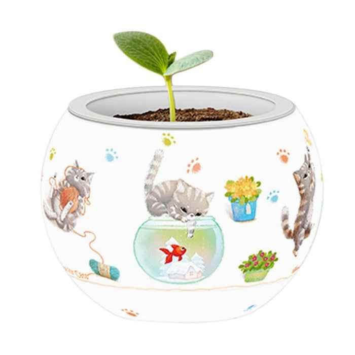 Pintoo Puzzle Flowerpot - Cat's Play Time