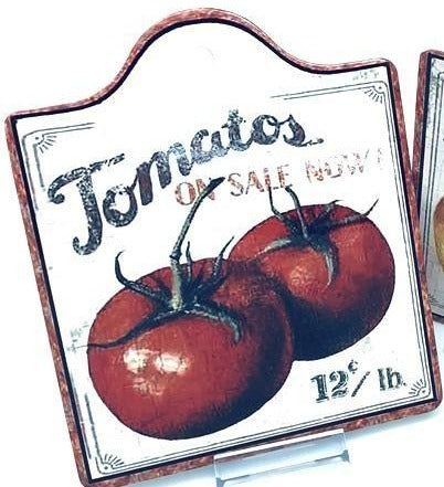 Posh Kitchen Organic Trivets - Tomatos
