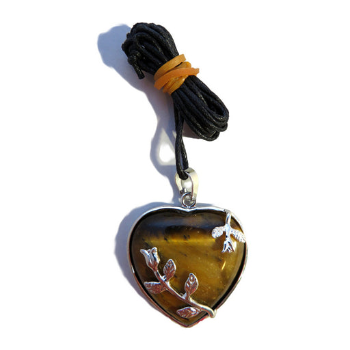 Wildside PS31 - Heart Pendant Tigers Eye