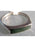 Mana NZ - Unisex Greenstone Rectangular Ring set in Stirling Silver (T)