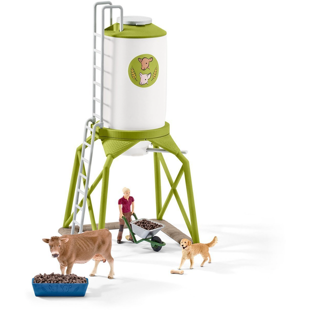 Schleich - Feed Silo with Animals