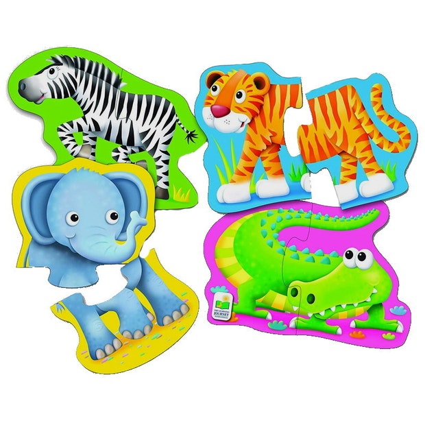The Learning Journey: First Shaped Puzzle - Safari Friends