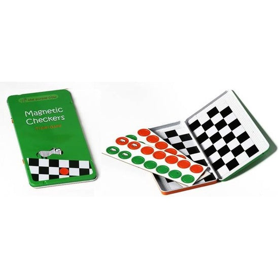 The Purple Cow - Magnetic Travel Game Checkers