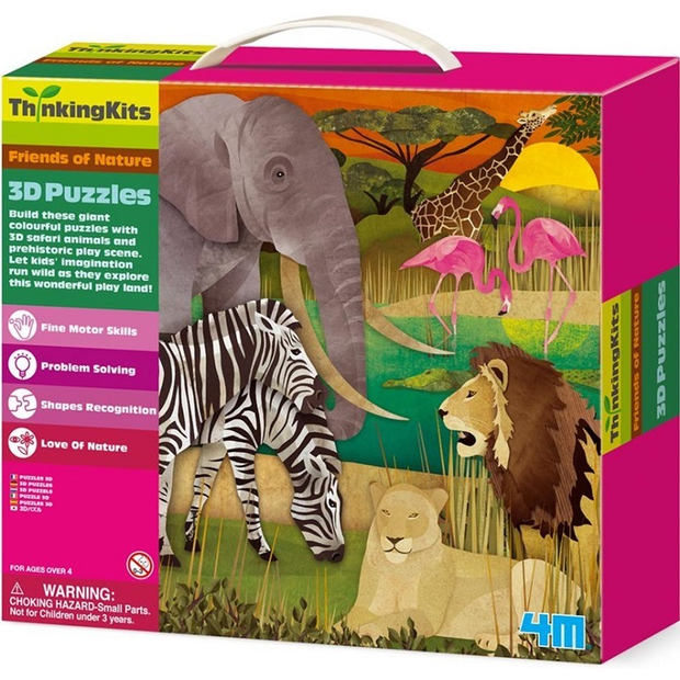 4M Thinking Kits - Friends of Nature - Safari 3D Puzzle
