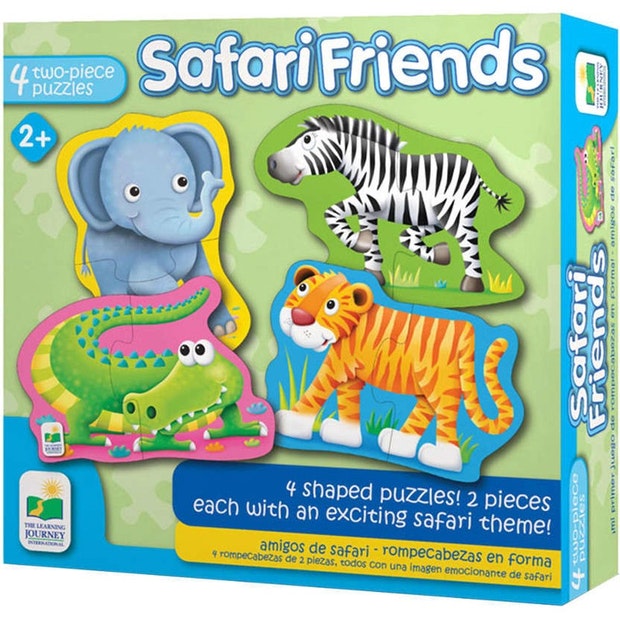 The Learning Journey: First Shaped Puzzle - Safari Friends