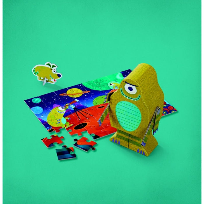 Crocodile Creek -Zeke the Alien Creeture Puzzle & Play Set